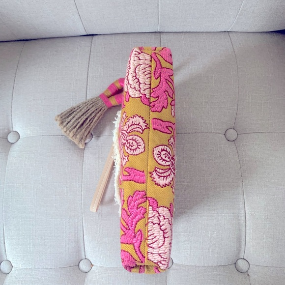 NWOT Spartina Maci Pepper Hall Woodblock Floral Bag - Picture 7 of 8